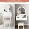 Costway Wall Mounted Vanity Makeup Dressing Home Furniture 2Drawer